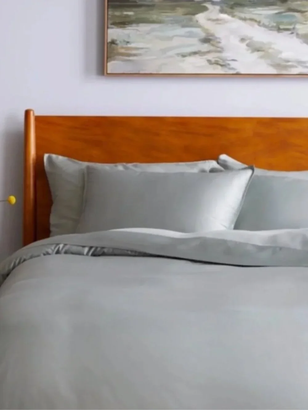 Quince Bamboo Queen Duvet Cover Set With Shams in Eucalyptus